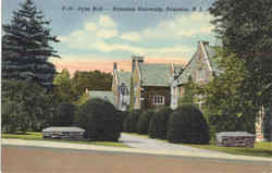 Pyne Hall, Princeton University Postcard