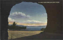 Lake Tahoe From Cave Rock Tunnel Postcard