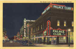 The Bright Lights On Center Street Postcard