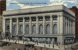 United States National Bank, 16th And Farnam Streets Postcard