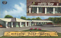Hitchin Post Motel & Coffee Shop, U. S. 91 and 93 Postcard
