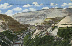 North America's Largest Open Cut Copper Mine Postcard