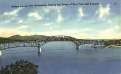 Bridge Across Lake Champlain Postcard