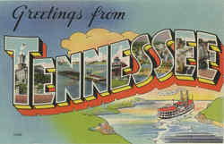Greetings From Tennessee Postcard Postcard