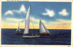 Sailing Along The Mississippi Gulf Coast Postcard