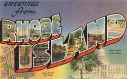 Greetings From Rhode Island Postcard