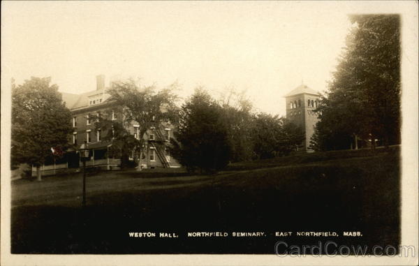 Weston Hall, Northfield Seminary East Northfield Massachusetts