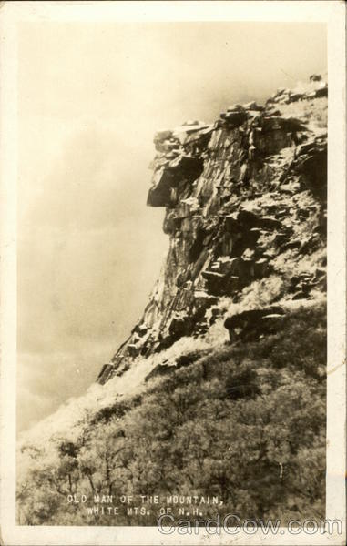 Old Man of the Mountain White Mountains New Hampshire