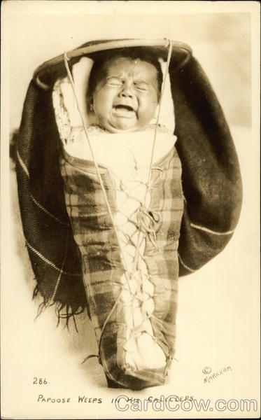 Papoose Weeps in his Caleleeps Native Americana