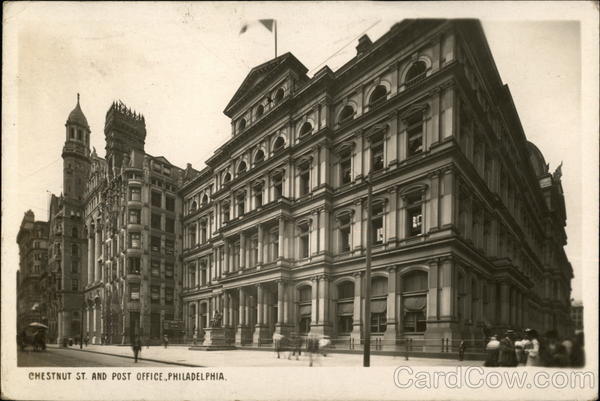 Chestnut Street and Post Office Philadelphia Pennsylvania