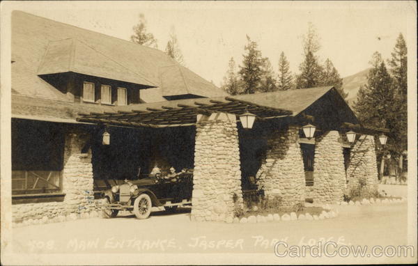 Main Entrance, Jasper Park Lodge AB Canada Alberta