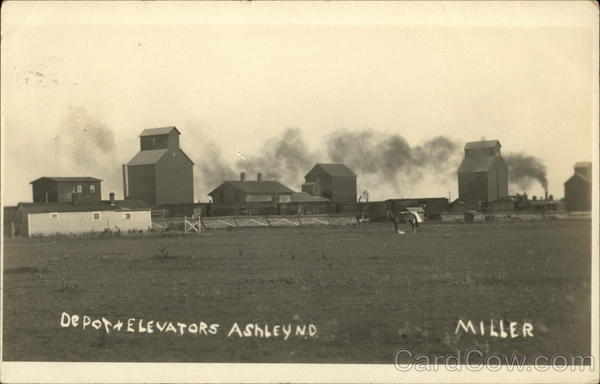 Depot & Elevators Ashley North Dakota