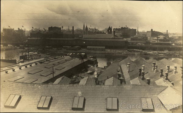 View of River From Tall Building Connecticut