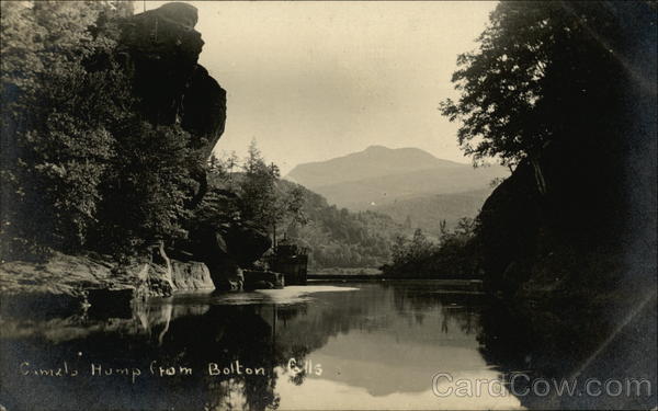 Camel's Hump From Bolton Falls Waterbury Vermont