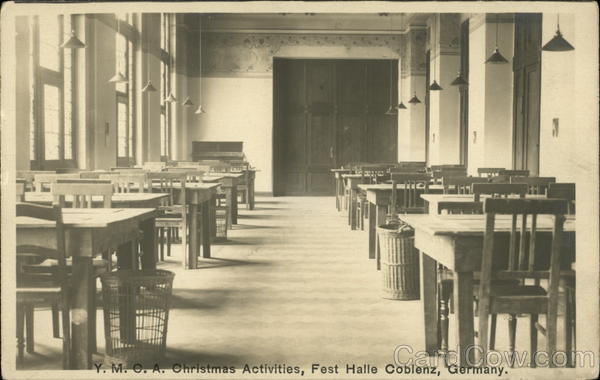 Y.M.C.A. Christmas Activities, Fest Halle Coblenz Germany
