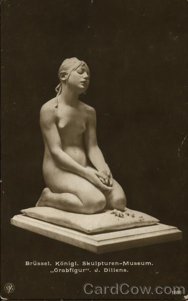 Grabfigur by J. Dillens Sculpture & Carving