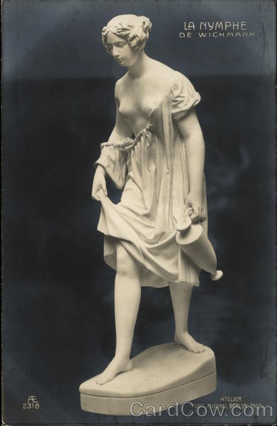 La Nymphe de Wichmann Statue Sculpture & Carving