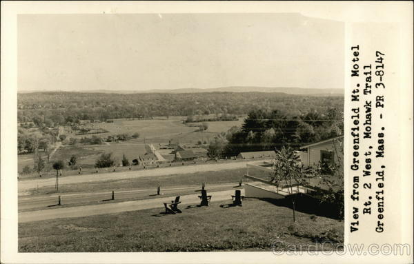 View From Greenfield Mt. Motel On Rt. 2 West, The Mohawk Trail Massachusetts