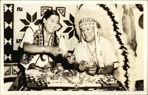 Chief Sunny Skies Showing Jewelry Native Americana