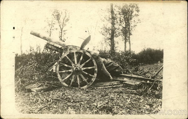 Dead Man At Canon World War I