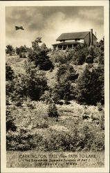 Carrington Hall from Path to Lake, The Berkshire Summer School of Art Monterey, MA Postcard Postcard