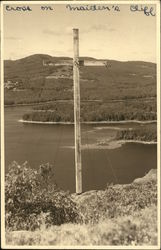 Cross on Maiden's Cliff Lincolnville, ME Postcard Postcard