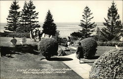 View from the Colony Porch Kennebunkport, ME Postcard Postcard
