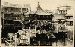 Willow Tea House Shanghai, China Postcard Postcard