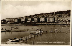 Madeira Cove Weston-Super-Mare, England Postcard Postcard