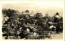 Japanese Miniature Village - Japanese Gardens Hollywood, CA Postcard Postcard