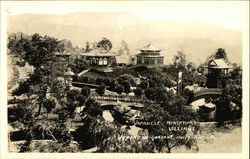 Japanese Miniature Village - Japanese Gardens Postcard