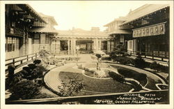 Japanese Gardens - Japanese Bungalow, Interior Patio Postcard