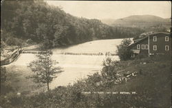 Power Station And Dam Along The River Bethel, VT Postcard Postcard