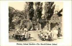 Nursery School Garden - The Merrill-Palmer School Postcard