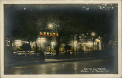Berlin Bei Nacht, Zeiten Im Tiergarten Postcard
