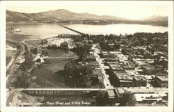 Main Street and 2-Mile Bridge Sandpoint, ID Postcard Postcard