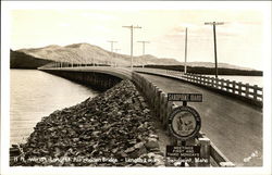 World's Longest All Wooden Bridge - 2 miles Postcard