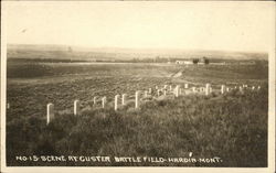 Custer Battle Field Postcard