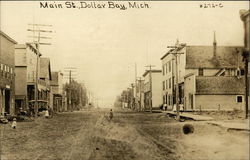 Main Street Dollar Bay, MI Postcard Postcard