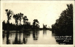 View at Flat Rock, Ausable River Michigan Postcard Postcard