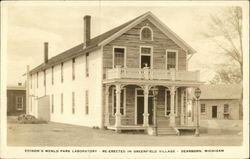 Edison's Menlo Park Laboratory, Re-erected in Greenfield Village Dearborn, MI Postcard Postcard