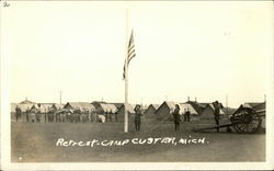 Retreat Camp Custer, MI Postcard Postcard