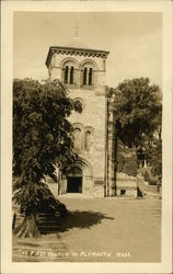 The First Church in Plymouth, Mass Postcard