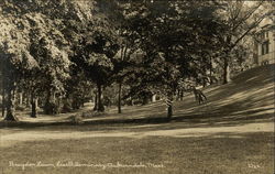 Lasell Seminary - Bragdon Lawn Postcard