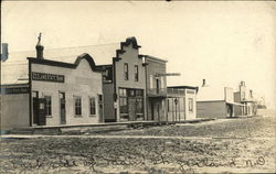 Main Street - East Side Zeeland, ND Postcard Postcard