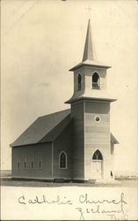 Catholic Church Zeeland, ND Postcard Postcard