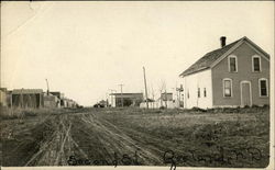 Second Street Zeeland, ND Postcard Postcard