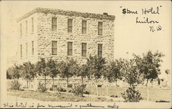 Stone Hotel Linton, ND Postcard Postcard