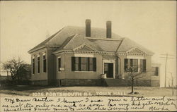 Town Hall Portsmouth, RI Postcard Postcard