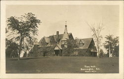 Town Hall Barrington, RI Postcard Postcard